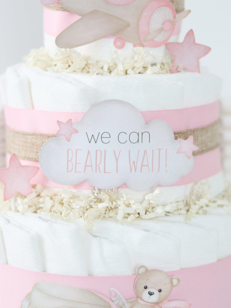 Teddy Bear Diaper Cake Collection - Pink  SKU:  DCBG1007
