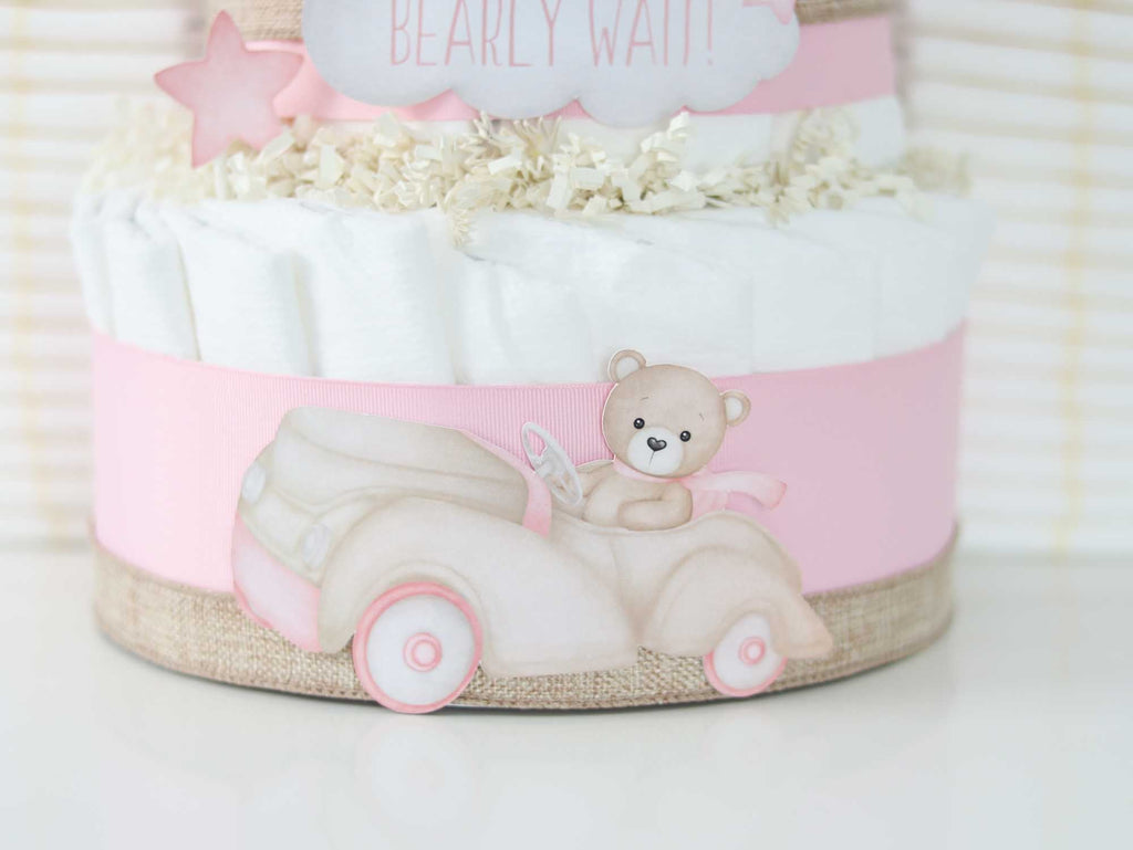 Teddy Bear Diaper Cake Collection - Pink  SKU:  DCBG1007