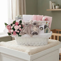 The Little Luxury | Moses Basket Gift Set | Baby Girl