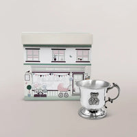 Traditional Pewter Baby Cup — Handcrafted Christening & Keepsake Gift