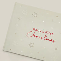 Baby's first Christmas keepsake journal for recording festive memories