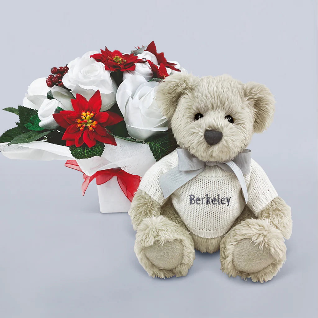 Bear & Christmas Bouquet Gift Set