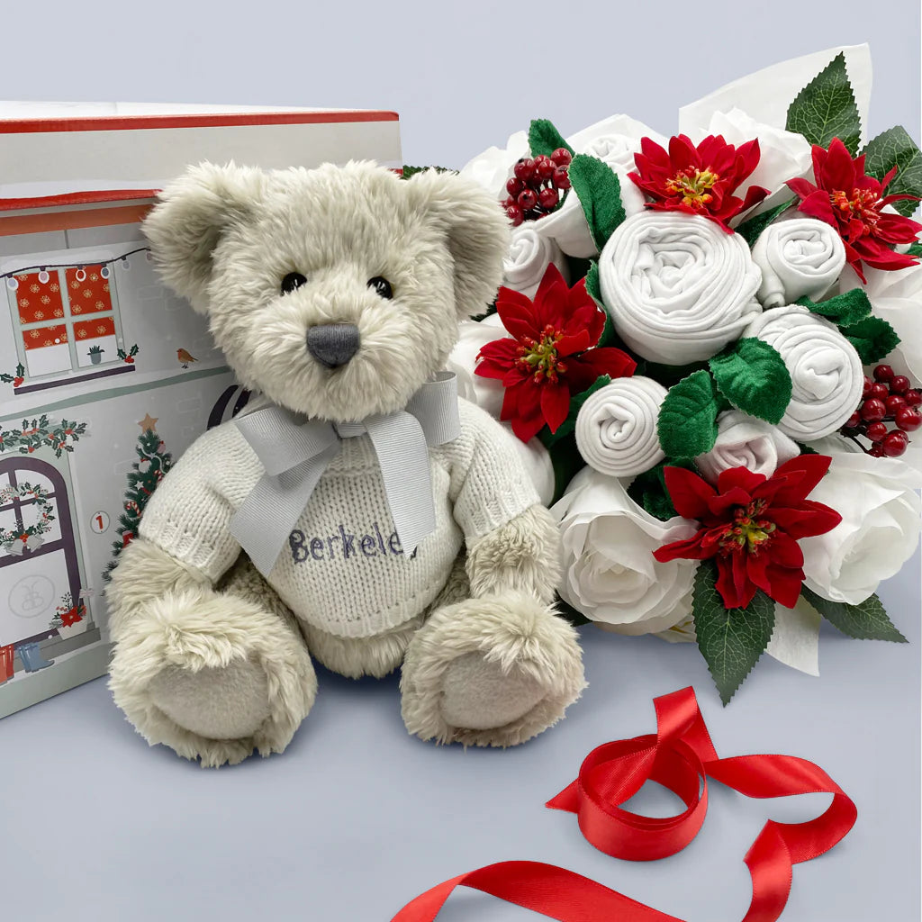 Bear & Christmas Bouquet Gift Set