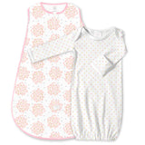 zzZipMe Gown & Sack Baby Gift Set - Heavenly Floral 