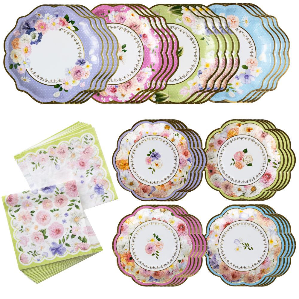 Tea Time 78 Piece Party Tableware
