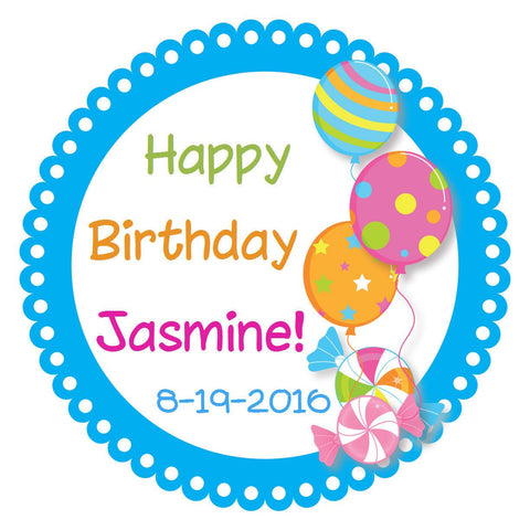 Custom Birthday Party Sticker