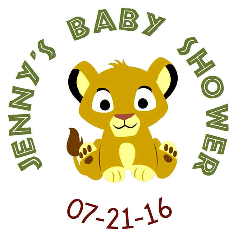 Bun In The Oven - Personalized Baby Girl Party Sticker Labels