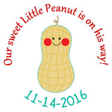 Little Peanut Boy Circle Sticker - Gift Tags & Stickers (#GTS26) - StorkBabyGiftBaskets
