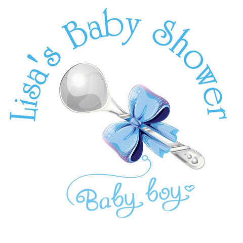 Bun In The Oven - Personalized Baby Girl Party Sticker Labels