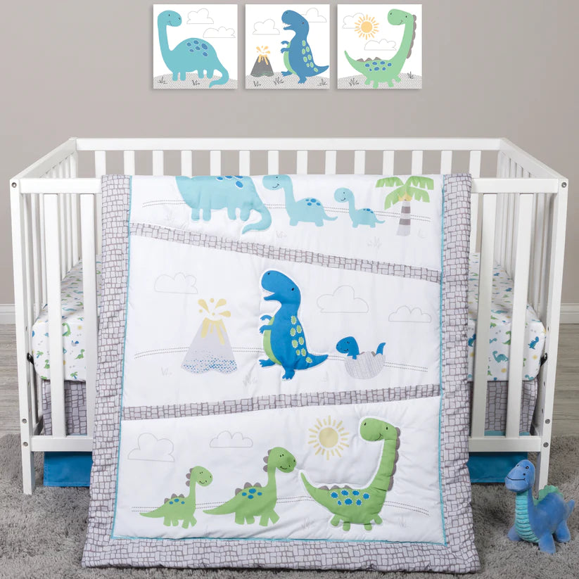 Dinosaur Pals 4 Piece Crib Bedding Set by Sammy & Lou®