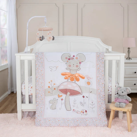 Elephant Garden 4 Piece Crib Bedding Set - SKU: TLP55606