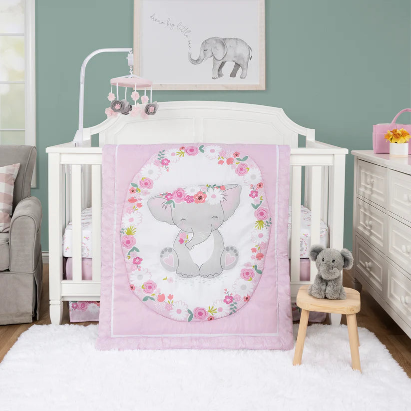 Elephant Garden 4 Piece Crib Bedding Set by Sammy & Lou®