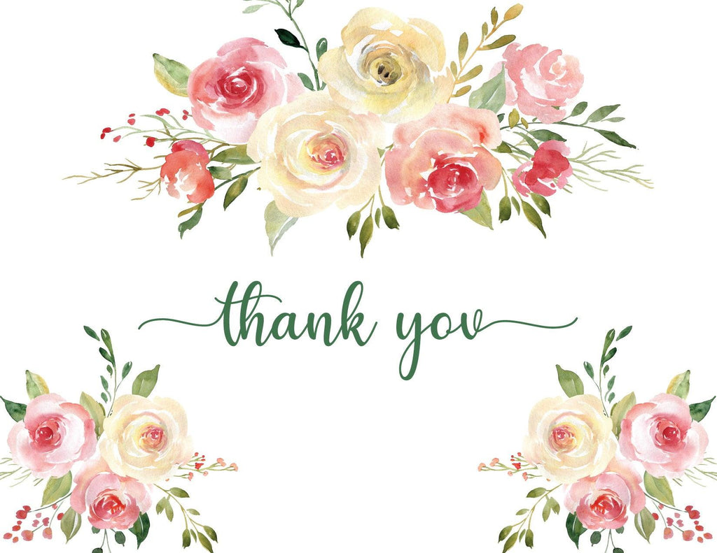 Baby In Bloom Baby Shower Thank You Card