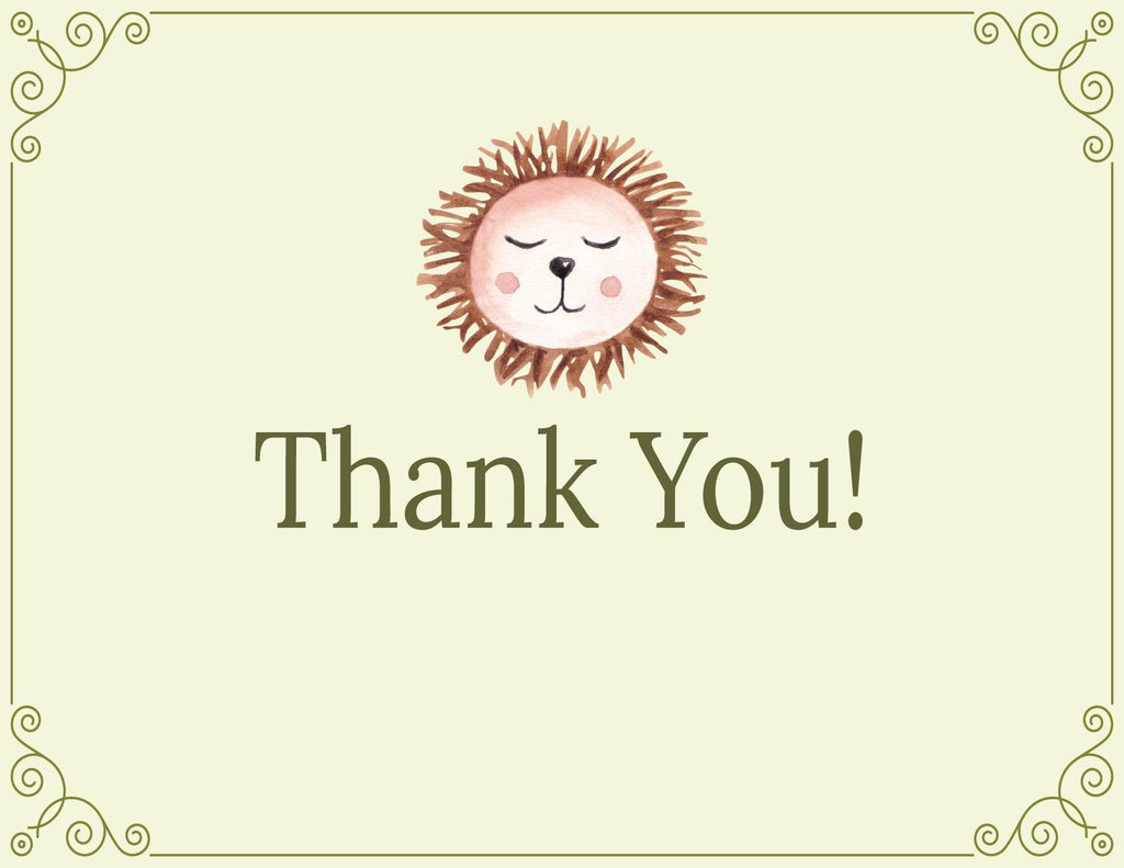 Boho Boy Baby Shower Thank You Card