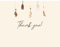 Boho Owl Baby Shower Thank You Card