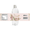 Boho Pink Baby Shower Water Bottle Labels