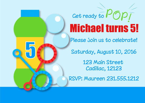 Mermaid - Luau Pool Party Birthday Invitation