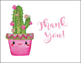 Cute Cactus Baby Shower Thank You Card