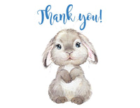 Easter Bunny Boy Thank You Card