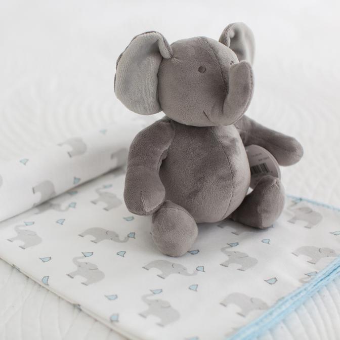 Add Blanket Swaddle  Elephant - StorkBabyGiftBaskets.com