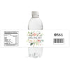 Floral Peach Baby Shower Water Bottle Labels