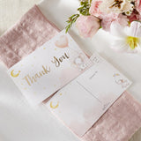 Elephant Shower Invitation and Thank You Card Bundle - Girl  SKU:  BSF28573PK - StorkBabyGiftBaskets.com