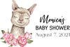 Llama Baby Shower Water Bottle Labels - StorkBabyGiftBaskets.com