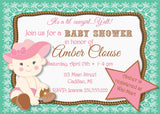 Lil' Cowgirl Baby Shower Invitation (#SBGB89) - StorkBabyGiftBaskets - 2