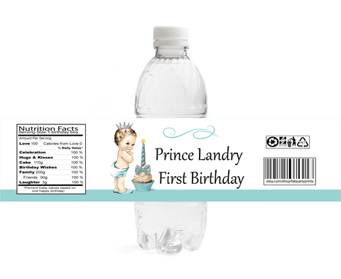 Ice Cream - Girl Water Bottle Labels (#B-WBL107)