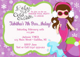 Mermaid - Pool Party Birthday Invitation (#KBI124) - StorkBabyGiftBaskets.com