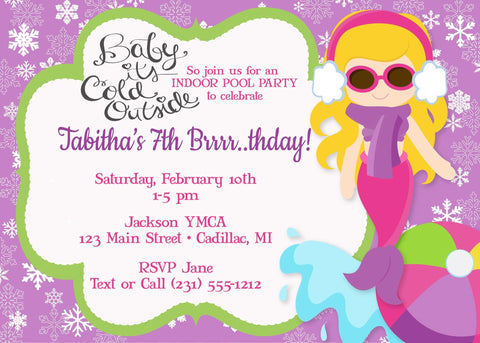 Teenage Tennis Shoe Birthday Invite