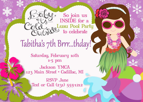 Teenage Tennis Shoe Birthday Invite