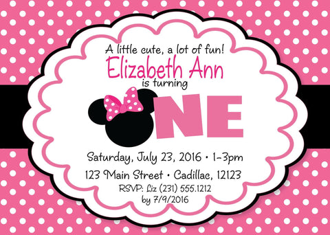 Fire Truck 1st Birthday Invitation