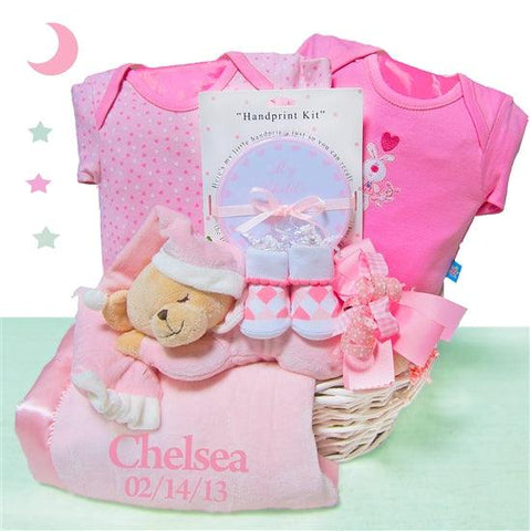 Bedtime Bear Baby Girl Gift Set - SKU:  LBG1034