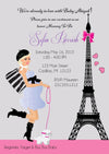 Paris Girl Baby Shower Invitations (#SBGB117) - StorkBabyGiftBaskets - 6
