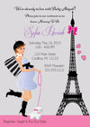 Paris Girl Baby Shower Invitations (#SBGB117) - StorkBabyGiftBaskets - 3