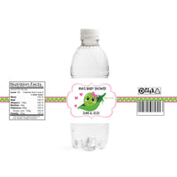 Peas And Love Baby Shower Water Bottle Labels