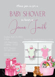 Pink Nursery Baby Shower Invitation