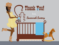 Cowboy Baby Invitations - Thank You Card