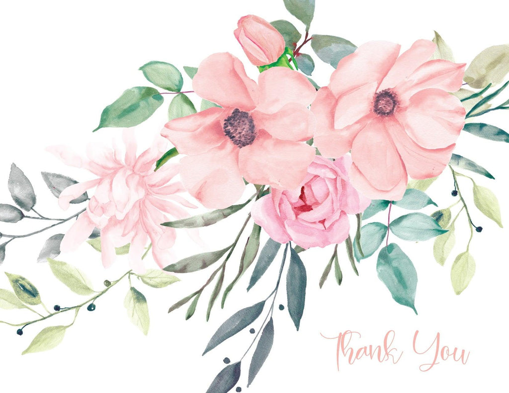 Tea Time Baby Shower Thank You Card