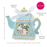 Tea Time Whimsy Teapot Favor Blue - SKU:  BS28592NA