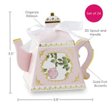 Tea Time Whimsy Teapot Favor Pink - SKU:  BS28592PK