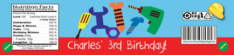 Owl 1st Birthday Girl Water Bottle Labels (#B-WBL110)