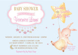 Twinkle Little Star (Pink) Baby Shower Invitation - StorkBabyGiftBaskets.com