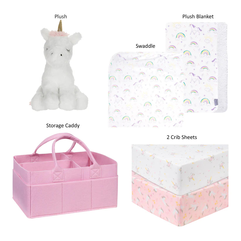 Unicorn Nursery Essentials Diaper Caddy - SKU:  TLP60034 - StorkBabyGiftBaskets.com