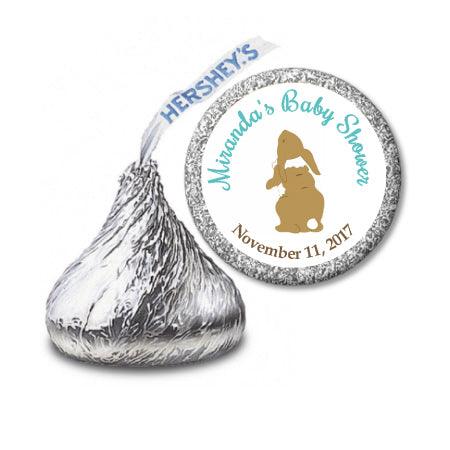 Velveteen Rabbit - Brown Bunny Kisses Sticker Favor - StorkBabyGiftBaskets.com