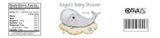 Whale Baby Shower Water Bottle Labels - StorkBabyGiftBaskets.com
