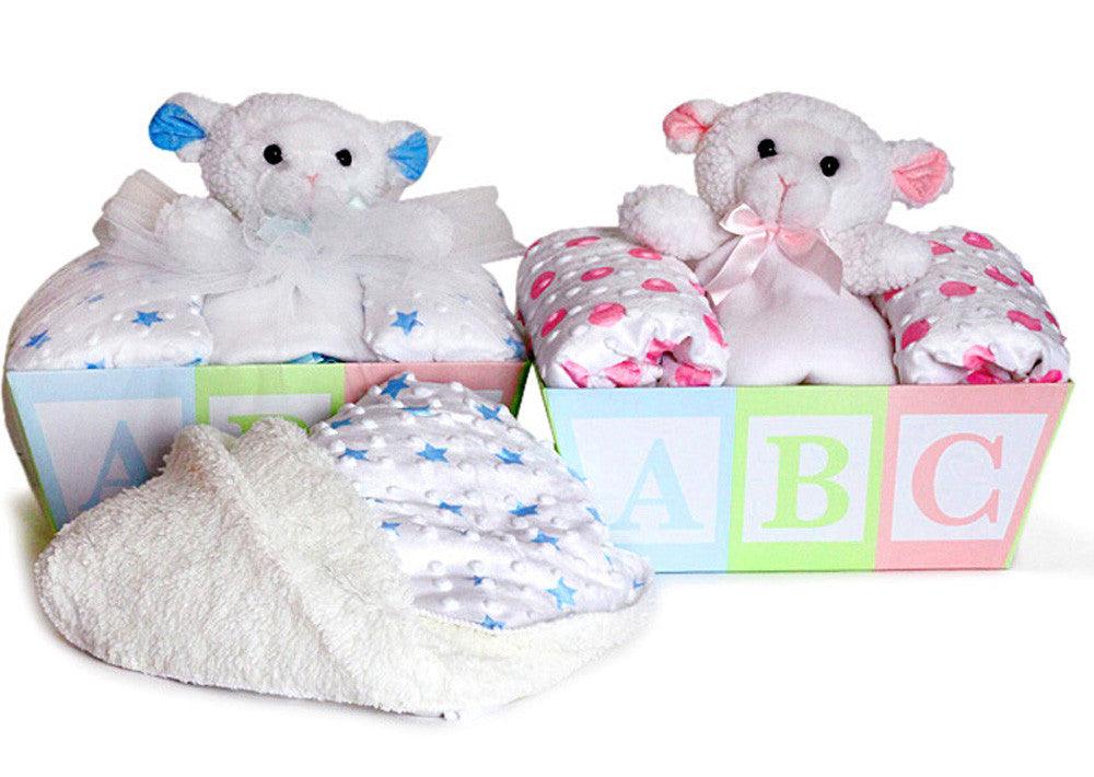 Blanket & Lovey Baby Gift Box