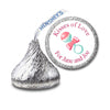 Pink Baby Rattle Sticker - Hershey Kiss Candy Favor (#HKS33) - StorkBabyGiftBaskets - 2