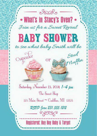 Baby In Bloom Pink Blush Shower Invitation